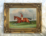Fine Oleograph on Canvas - A Racehorse with Jockey Up aft. Samuel Alken