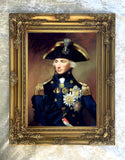 Fine Oleograph on Stretched Canvas of Admiral Horatio Nelson