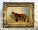 Fine Oleograph on Canvas of a Bay Race Horse after Harry Hall