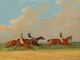 Fine Oleograph on Canvas of the 1820 St.Leger won by "Colonel"