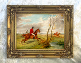 Fine Oleograph on Canvas - "Taking the Stream" aft. George Laporte