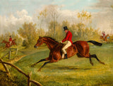 Fine Oleograph on Canvas - "Taking the Fence" aft. George Laporte