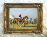 Fine Lithograph on Stretched Canvas of the Derby Winner  "Humorist" - Alfred Munnings