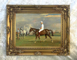 Fine Oleograph on Canvas of a Polo Player after A.J.Munnings