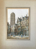Superb C19th Victorian French School Watercolour depicting Malines in Belgium - M Schafer