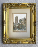 Superb C19th Victorian French School Watercolour depicting Malines in Belgium - M Schafer