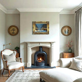 Elegant Lithograph on Canvas of a Parisian Winter Twilight Street Scene