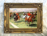 Fine Oleograph on Canvas "The Polo Match"