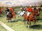 Fine Oleograph on Canvas "The Polo Match"