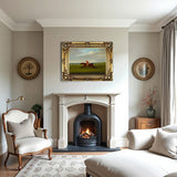 Fine Oleograph on Canvas of the Racehorse Whisker & Raphael at the 1815 Derby