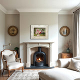 Beautiful Oleograph on Canvas - Still Life with Pink Roses