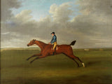 Oleograph on Canvas of a Racehorse & Jockey after Sartorius