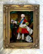 Fine Full Length Portrait of Bonnie Prince Charlie - Oleograph on Canvas