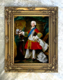 Fine Full Length Portrait of Bonnie Prince Charlie - Oleograph on Canvas
