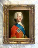 Large Gilt Framed Oleograph Portrait of a Bonnie Prince Charlie