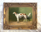 Fine Gilt Framed Oleograph of a Borzoi Hound