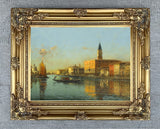 Fine Oleograph on Canvas of the Grand Canal, Venice aft. Antione Bouvard