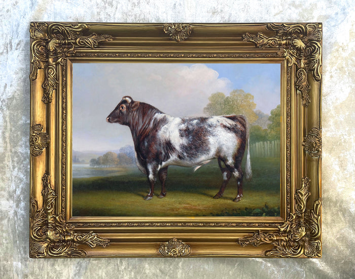 Fine Gilt Framed  Oleograph on Canvas 