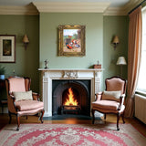 Fine Oleograph on Canvas of Chickens & Ducks in a Stable Yard