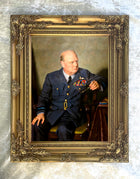 Fine Gilt Framed Lithograph of Winston Churchill