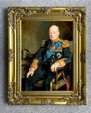 Excellent Gilt Framed Lithograph of Winston Churchill