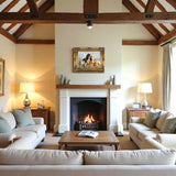Gilt Framed Oleograph of Cocker Spaniels resting