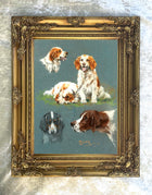 Fine Oleograph on Canvas - "Working Dogs" aft. Thomas Blinks
