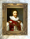 Fine Ornate Gilt Framed Oleograph of the Duke of Buckingham