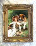 Fine Oleograph on Canvas - "The Favourite"
