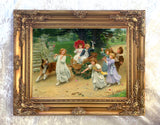 Fine Oleograph on Canvas - "The Procession" aft. Arthur Elsley