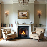 Ornate Framed Oleograph on Canvas of a Rough Coated Terrier aft. John Emms