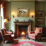 Fine Lithograph on Stretched Canvas of Foxhounds in a Rural Landscape aft. John Emms