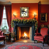 Fine Oleograph on Canvas of Sheep in a Wintry Lane after Farquharson