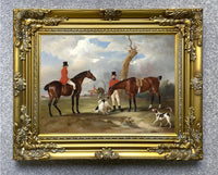 Fine Oleograph on Canvas - The Quorn Hunt