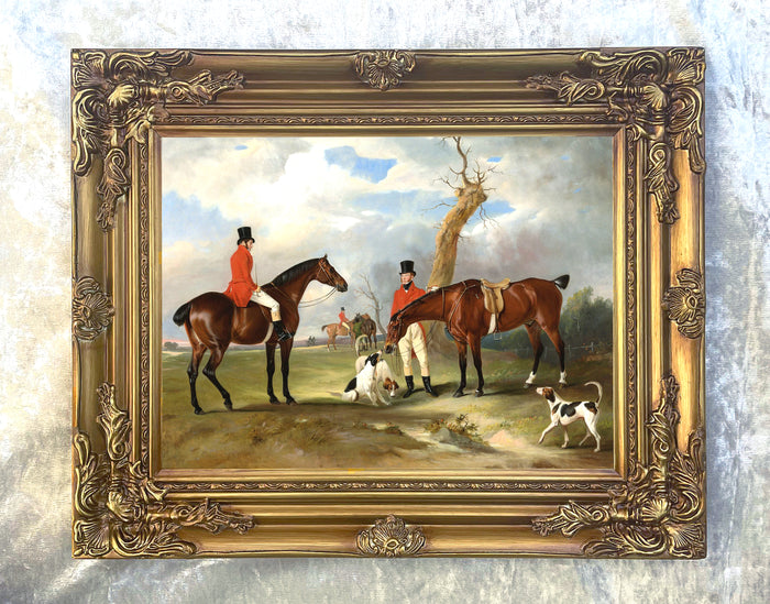 Fine Oleograph on Canvas - The Quorn Hunt