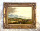 Oleograph on Canvas of a Hunting Scene - "The Hunt in Full Cry"