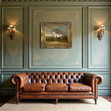 Gilt Framed Lithograph of a Huntsman on a Grey Horse - aft. John Ferneley