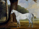 Fine Oleograph on Canvas - Dapple Gray Horse in a Wooded Landscape aft. Ferneley