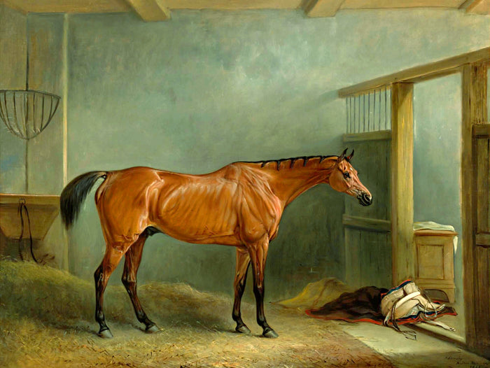 Oleograph on Canvas of a Hunter 