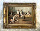 Gilt Framed Oleograph - The Meath Foxhounds after John Emms