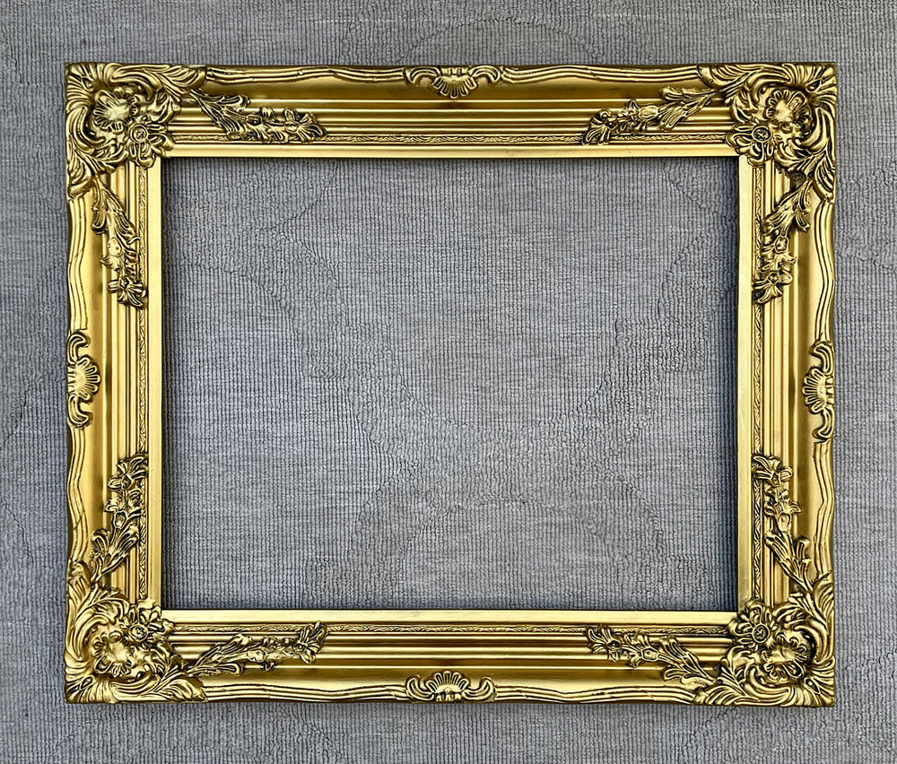 Fine Large Ornate Rococo Gilt Wood & Gesso Gallery Picture Frame