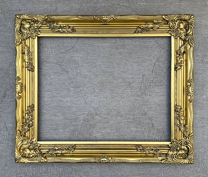 Fine Large Ornate Rococo Gilt Wood & Gesso Gallery Picture Frame