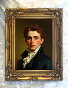 Fine Gilt Framed Oleograph - Portrait of an Edwardian Gentleman