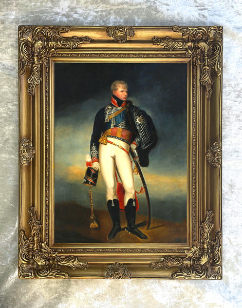Duke of Cumberland in Light Dragoon Uniform - Fine Portrait Oleograph on Canvas