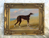 Gilt Framed Oleograph of the Greyhound "Turk" aft. George Garrard
