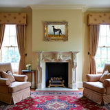 Gilt Framed Oleograph of the Greyhound "Eos" in a Landscape