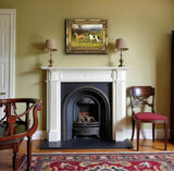 Fine Oleograph on Canvas - A Pair of Greyhounds in an extensive Landscape