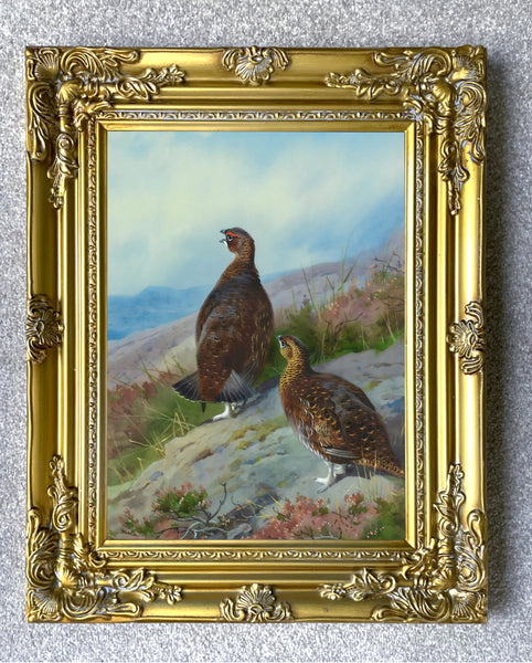 Grouse on a Moor - Fine Lithograph on Canvas aft. Thorburn