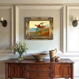 Fine Large Oleograph on Canvas of a Red Grouse