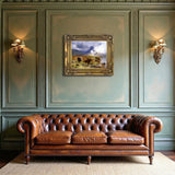 Highland Cattle by the Tay - Fine Oleograph on Canvas after Bosworth Hurt